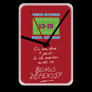 Grande pendule murale 1 point bonus offensif-défensif Rouge
