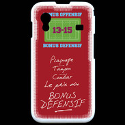 Coque Samsung ACE S5830 Plaquage Bonus offensif-défensif Rouge