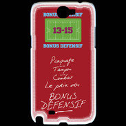 Coque Samsung Galaxy Note 2 Plaquage Bonus offensif-défensif Rouge