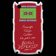 Coque Blackberry 8520 Plaquage Bonus offensif-défensif Rouge