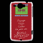 Coque HTC Wildfire G8 Plaquage Bonus offensif-défensif Rouge