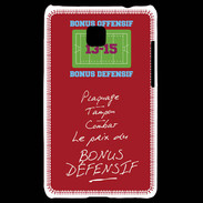 Coque LG Optimus L3 II Plaquage Bonus offensif-défensif Rouge