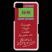 Coque Blackberry Z10 Plaquage Bonus offensif-défensif Rouge