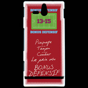 Coque Sony Xperia U Plaquage Bonus offensif-défensif Rouge