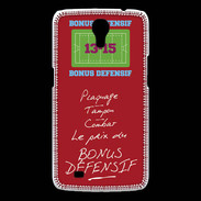 Coque Samsung Galaxy Mega Plaquage Bonus offensif-défensif Rouge