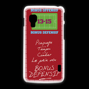 Coque LG L5 2 Plaquage Bonus offensif-défensif Rouge