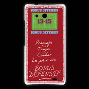 Coque Huawei Ascend Mate Plaquage Bonus offensif-défensif Rouge