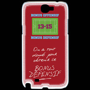 Coque Samsung Galaxy Note 2 Obtenir le Bonus offensif-défensif Rouge