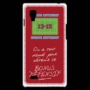 Coque LG Optimus L9 Obtenir le Bonus offensif-défensif Rouge