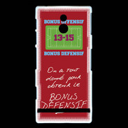 Coque Sony Xperia P Obtenir le Bonus offensif-défensif Rouge