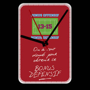 Grande pendule murale Obtenir le Bonus offensif-défensif Rouge