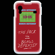Coque Samsung ACE S5830 The pack Bonus offensif-défensif Rouge