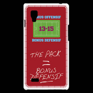 Coque LG Optimus L9 The pack Bonus offensif-défensif Rouge