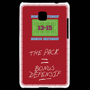 Coque LG Optimus L3 II The pack Bonus offensif-défensif Rouge