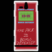 Coque Sony Xperia U The pack Bonus offensif-défensif Rouge