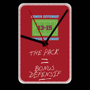 Grande pendule murale The pack Bonus offensif-défensif Rouge