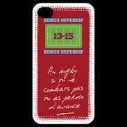 Coque iPhone 4 / iPhone 4S Le combat Bonus offensif-défensif Rouge