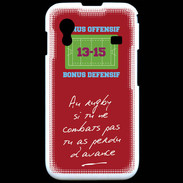 Coque Samsung ACE S5830 Le combat Bonus offensif-défensif Rouge