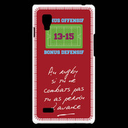 Coque LG Optimus L9 Le combat Bonus offensif-défensif Rouge