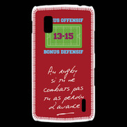 Coque LG Nexus 4 Le combat Bonus offensif-défensif Rouge