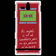 Coque Sony Xperia U Le combat Bonus offensif-défensif Rouge