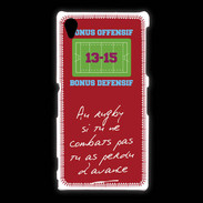 Coque Sony Xpéria Z1 Le combat Bonus offensif-défensif Rouge
