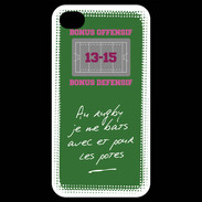 Coque iPhone 4 / iPhone 4S Les potes Bonus offensif-défensif Vert