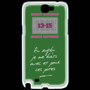 Coque Samsung Galaxy Note 2 Les potes Bonus offensif-défensif Vert