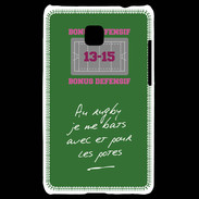 Coque LG Optimus L3 II Les potes Bonus offensif-défensif Vert