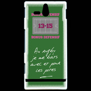 Coque Sony Xperia U Les potes Bonus offensif-défensif Vert