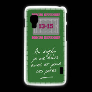 Coque LG L5 2 Les potes Bonus offensif-défensif Vert