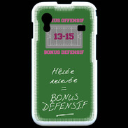 Coque Samsung ACE S5830 Mêlée relevée Bonus offensif-défensif Vert