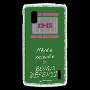 Coque LG Nexus 4 Mêlée relevée Bonus offensif-défensif Vert