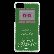 Coque Blackberry Z10 Mêlée relevée Bonus offensif-défensif Vert