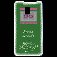 Coque LG P990 Mêlée relevée Bonus offensif-défensif Vert
