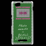 Coque Sony Xperia M Mêlée relevée Bonus offensif-défensif Vert