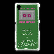 Coque Sony Xpéria Z1 Mêlée relevée Bonus offensif-défensif Vert