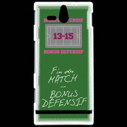 Coque Sony Xperia U Fin de match Bonus offensif-défensif Vert