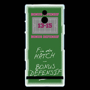 Coque Sony Xperia P Fin de match Bonus offensif-défensif Vert