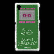 Coque Sony Xpéria Z1 Fin de match Bonus offensif-défensif Vert