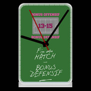 Pendule de bureau Fin de match Bonus offensif-défensif Vert