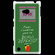 Coque Nokia Lumia 720 Merci l'arbitre Bonus offensif-défensif Vert