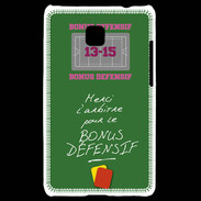 Coque LG Optimus L3 II Merci l'arbitre Bonus offensif-défensif Vert