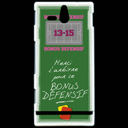 Coque Sony Xperia U Merci l'arbitre Bonus offensif-défensif Vert