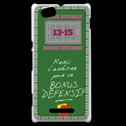 Coque Sony Xperia M Merci l'arbitre Bonus offensif-défensif Vert