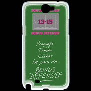 Coque Samsung Galaxy Note 2 Plaquage Bonus offensif-défensif Vert