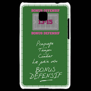 Coque LG Optimus L3 II Plaquage Bonus offensif-défensif Vert