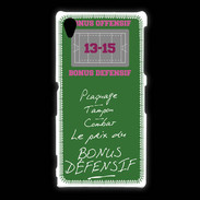 Coque Sony Xpéria Z1 Plaquage Bonus offensif-défensif Vert