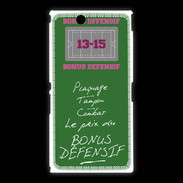 Coque Sony Xpéria Z Ultra Plaquage Bonus offensif-défensif Vert
