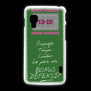 Coque LG L5 2 Plaquage Bonus offensif-défensif Vert